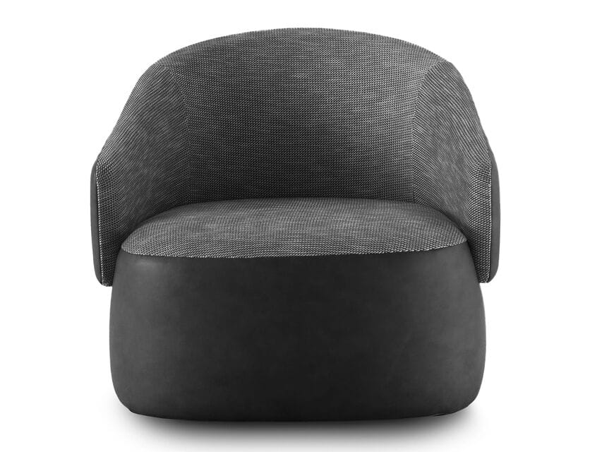 Кожаное и тканевое кресло с подлокотниками i 4 Mariani Twibe ARCH-00002140 - Вид №1