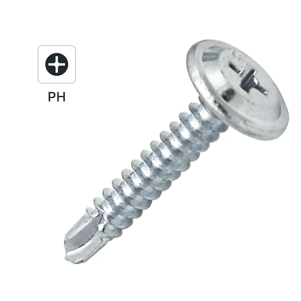 Саморезы по металлу DILWIS с пресс-шайбой и сверлом 4.2x25 мм 89386300 STLM-1574683