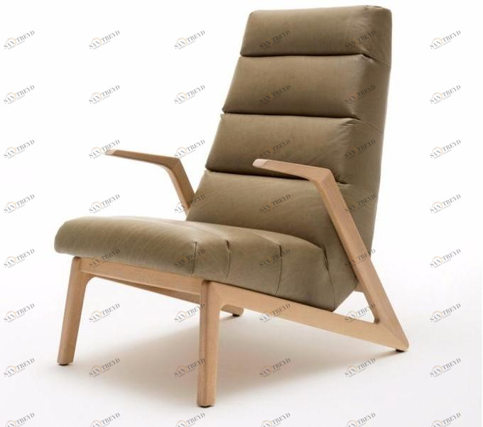 Rolf Benz Кожаное кресло с подлокотниками Rolf benz 580 sun-id-1498734