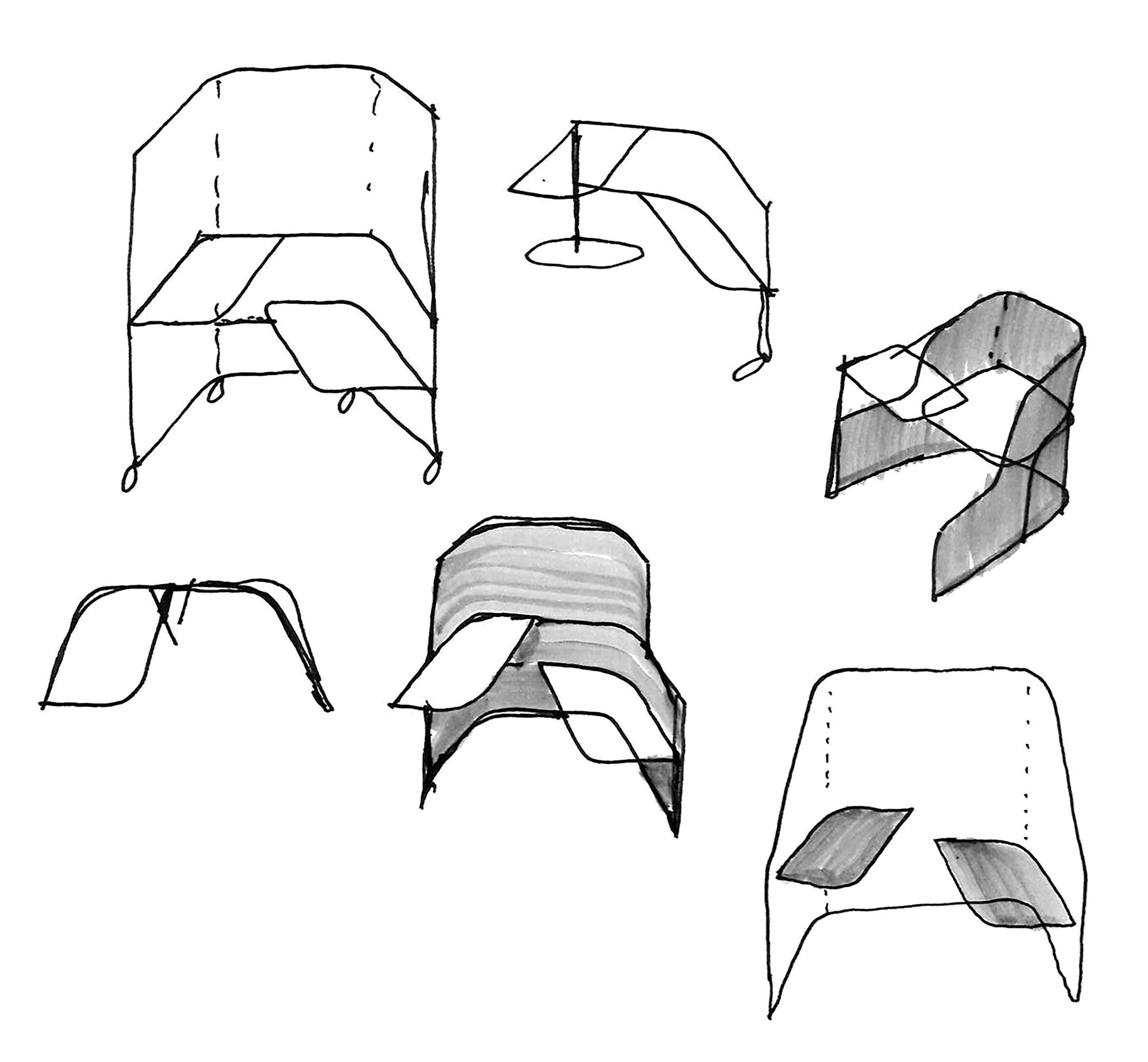 Тканевое кресло с высокой спинкой Andreu World IN OUT OFFICE SF2251 ARCH-00056944 - Вид №5