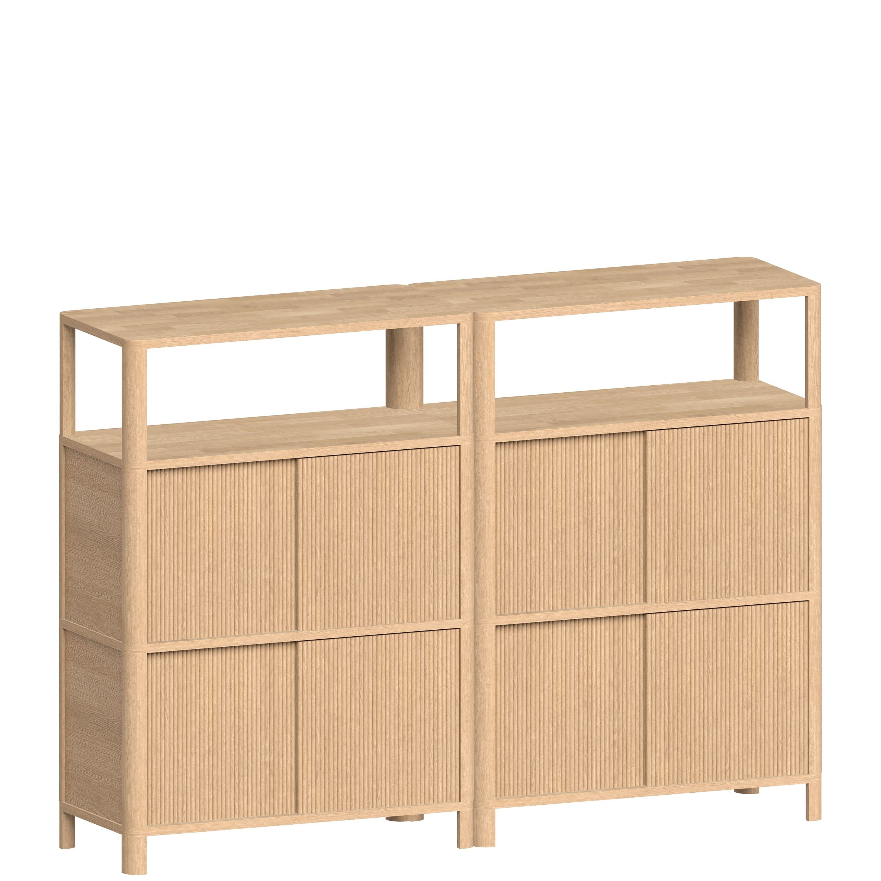 Секционный шкаф из массива дерева с раздвижными дверями Woodendot Cloe ARCH-00109210 - Вид №4