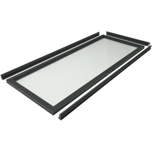 Дверь алюминиевая 205x83x40 мм черная без накладок 84749805 STLM-2169291