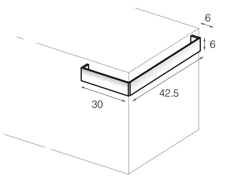 Rock — the two position towel rail Mastella  Мебелировка  - Вид №3
