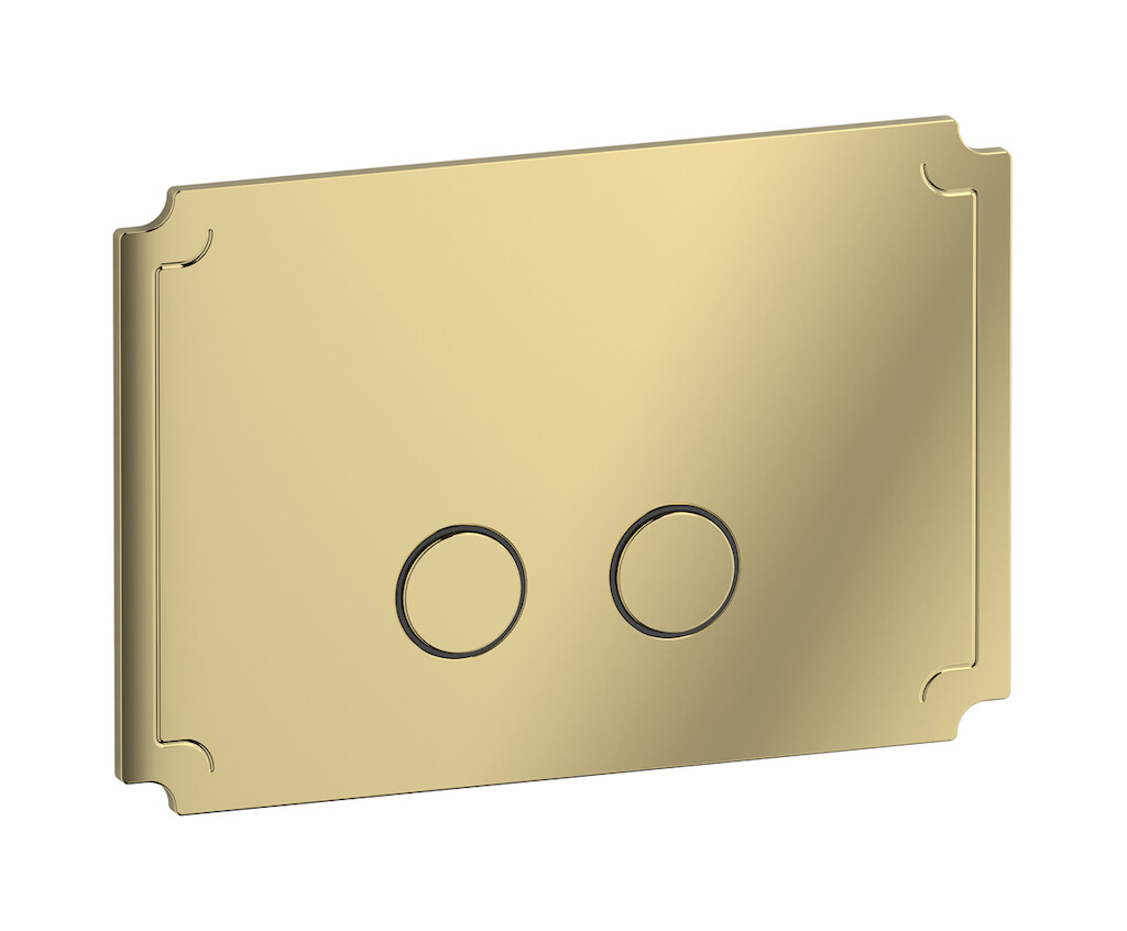 Кнопка смыва для бачка "HERMES" с двойным сливом WE ARE IB bb002ii Pale Gold Bye Bye