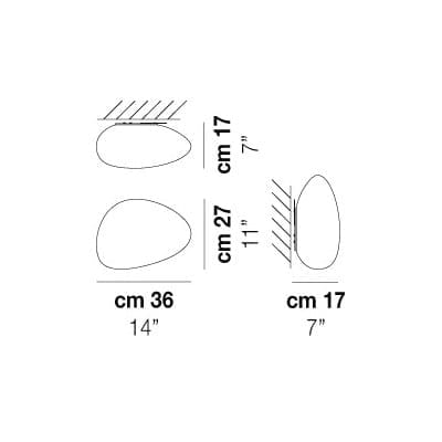 Стеклянный светодиодный настенный светильник In Stock Vetreria Vistosi ARCH-00025871 - Вид №1