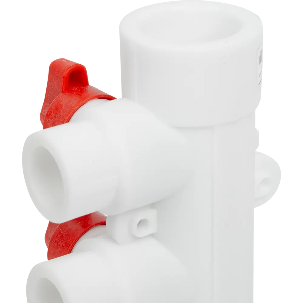 Коллектор универсальный Valfex на 4 выхода 32x20 мм с кранами STLM-2091532 - Вид №2