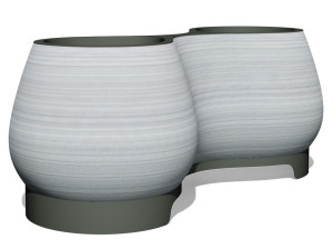 Переработанный пластиковый плантатор