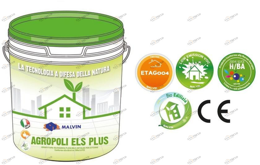 malvin Эластомерная краска на минеральной воде с силоксанами sun-id-1429626