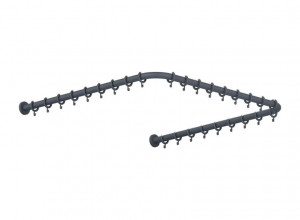 801.34B300 Карниз HEWI Edition matt | Polyamid