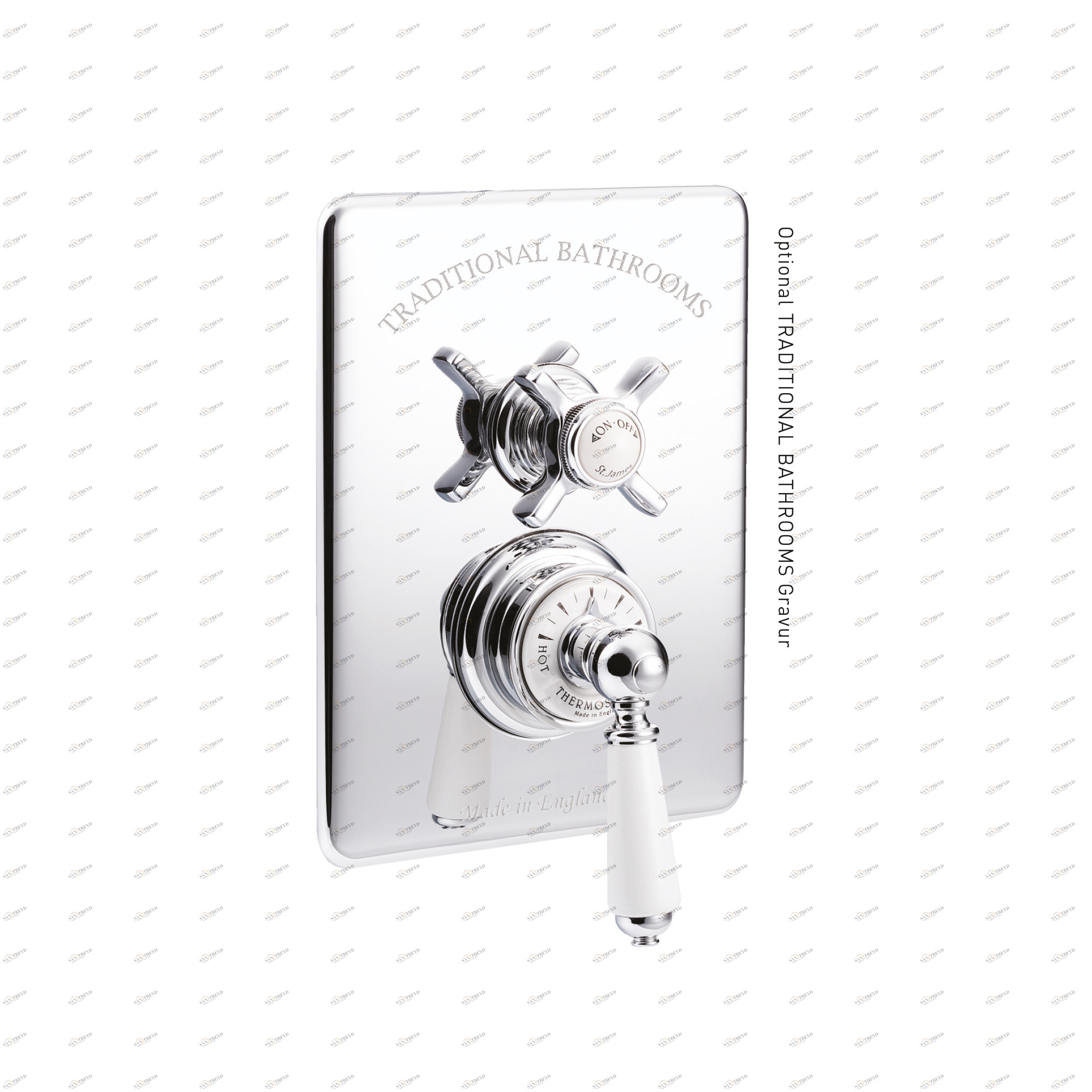 Traditional bathrooms Термостатический смеситель для душа с накладкой Tb760.414.bn 