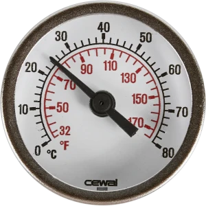 Термометр погружной Valtec 80 С 1/2" шток 27 мм