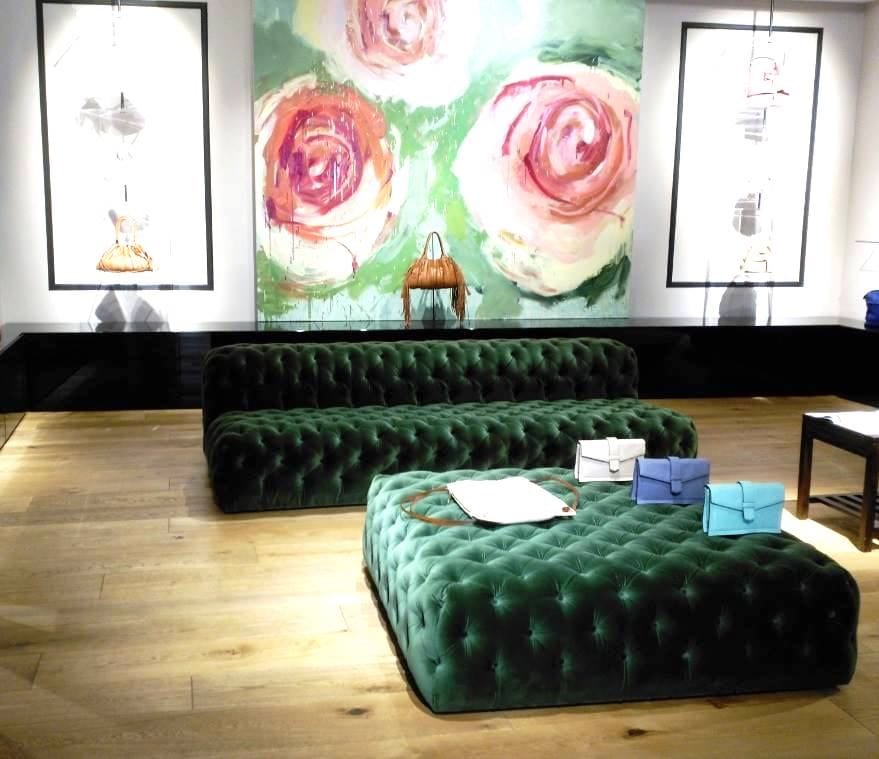 Квадратный пуф из велюра CREARTE COLLECTIONS Capiton Contemporain ARCH-00069367 - Вид №2