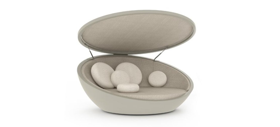 027438 Кровать круглая со складным навесом Vondom Ulm - Вид №2