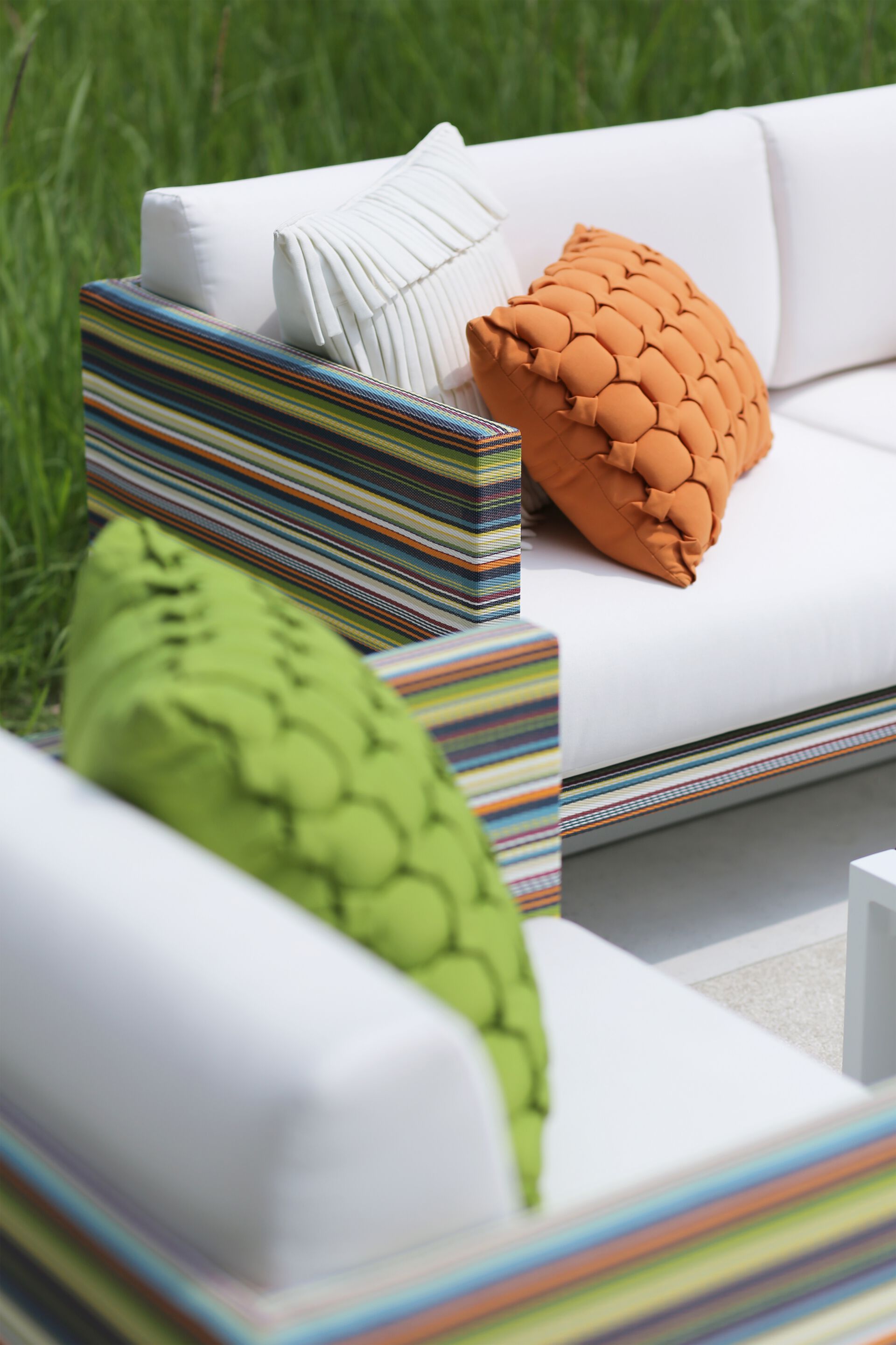 2-местный тканевый садовый диван MAMAGREEN Stripe ARCH-00052306 - Вид №3