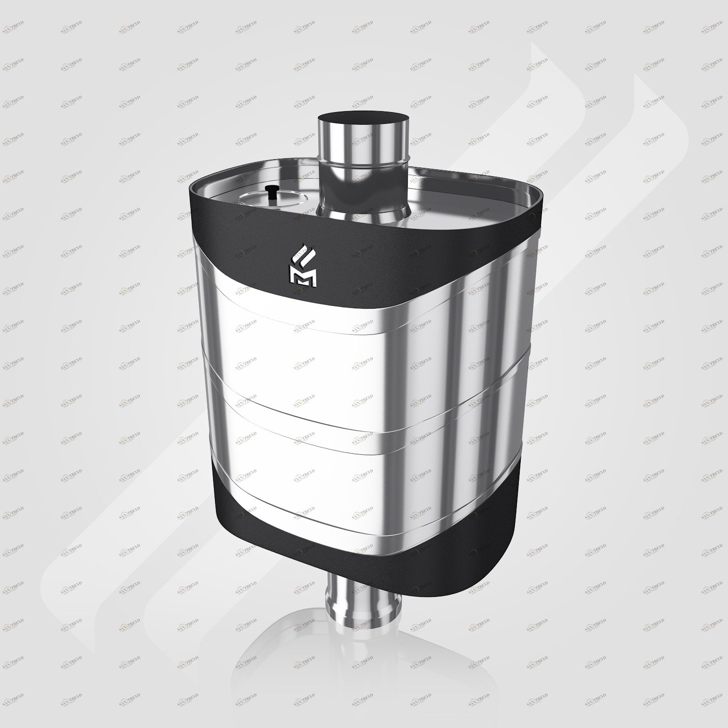 Бак-самовар MAGMA 55 л. (0,5 мм AISI 439) на трубе 6428