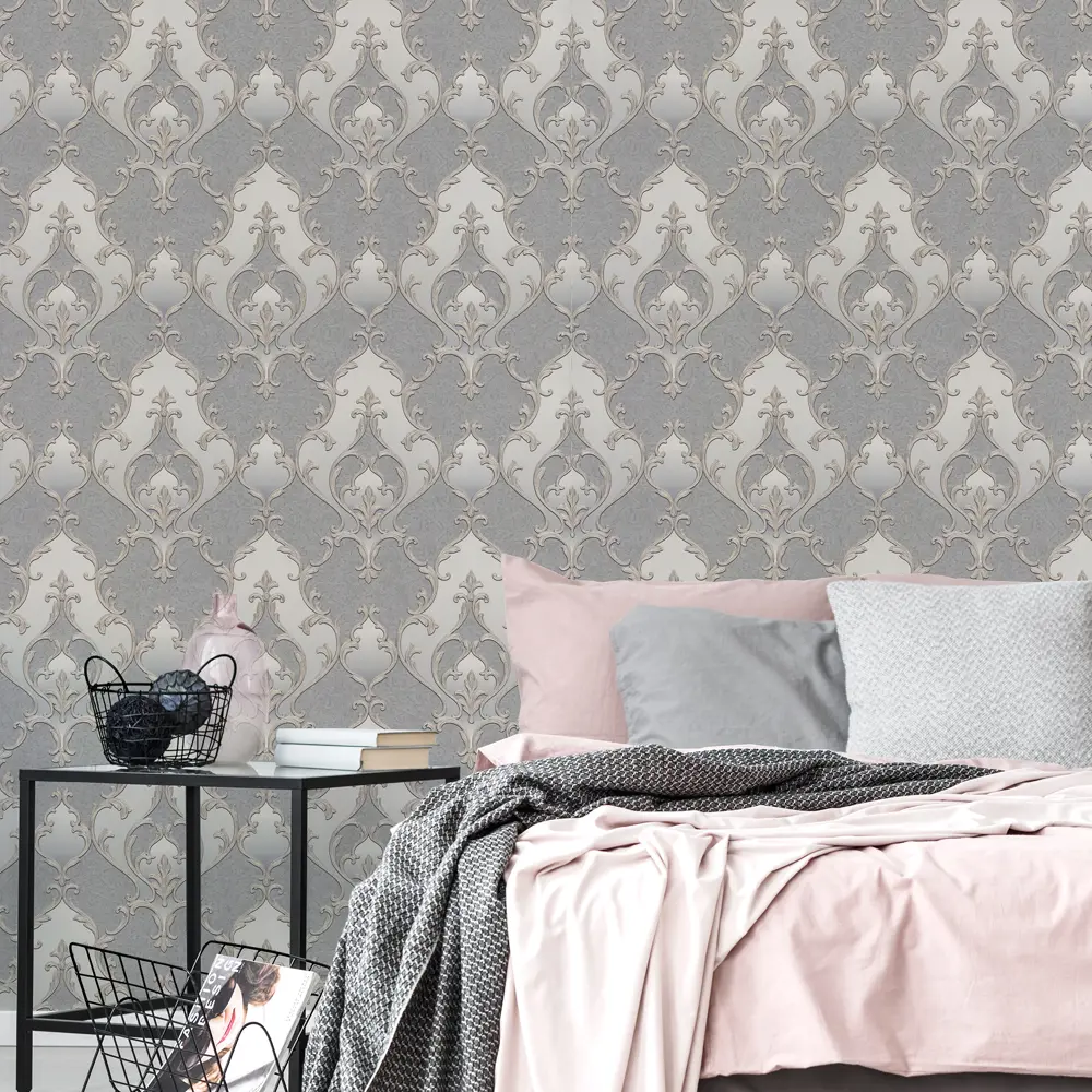 Обои флизелиновые Wall Decor Бухара серые 1.06 м 75142-42 STLM-2112956 - Вид №2
