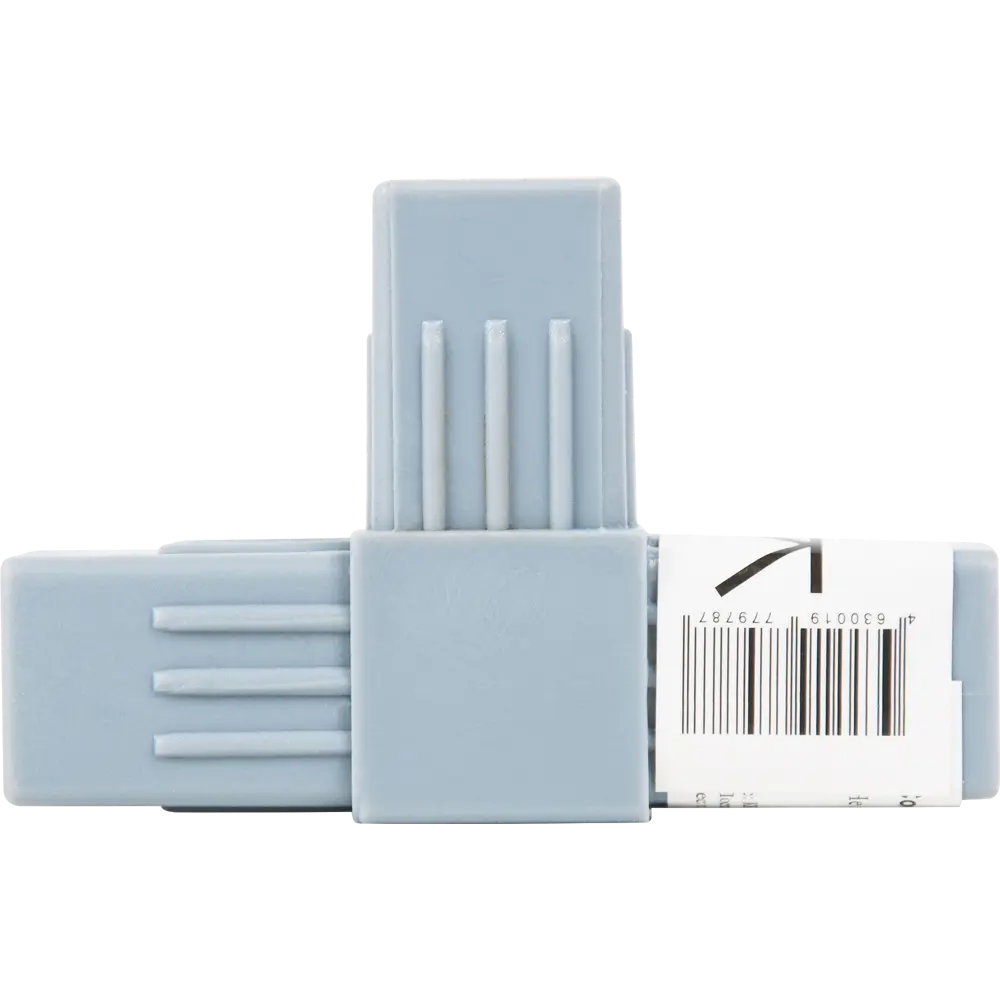 Соединитель 4-х труб угловой 25x25 мм, пластик, цвет серый Santreyd STLM-2161572 - Вид №2