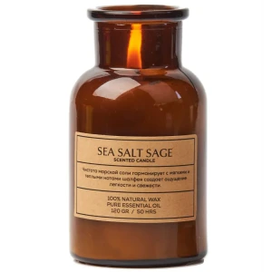 Свеча ароматизированная Sea Salt Sage коричневый 10.5 см 89348182 STLM-2074575
