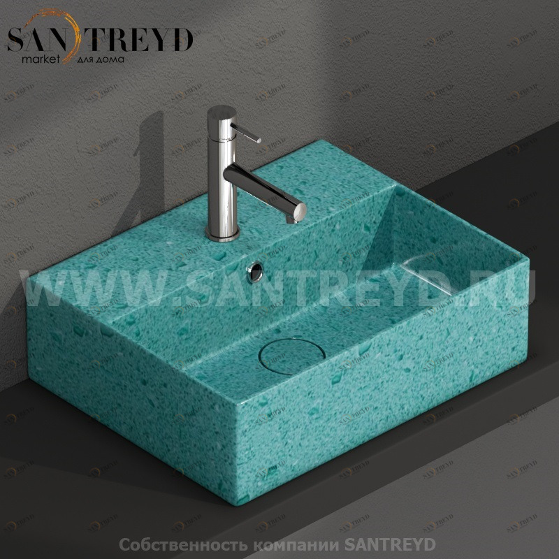 IN046GT Подвесная раковина настенная прямоугольная Ceramica Globo T-EDGE