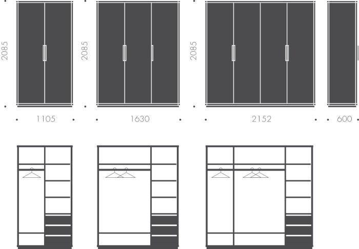 Heavens Шкаф-купе из лакированного дуба Scarlett sun-id-1470176 - Вид №3