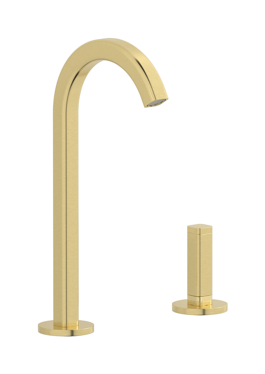 Смеситель для раковины на 2 отверстия WE ARE IB ei394is_1 Brushed Pale Gold Elio