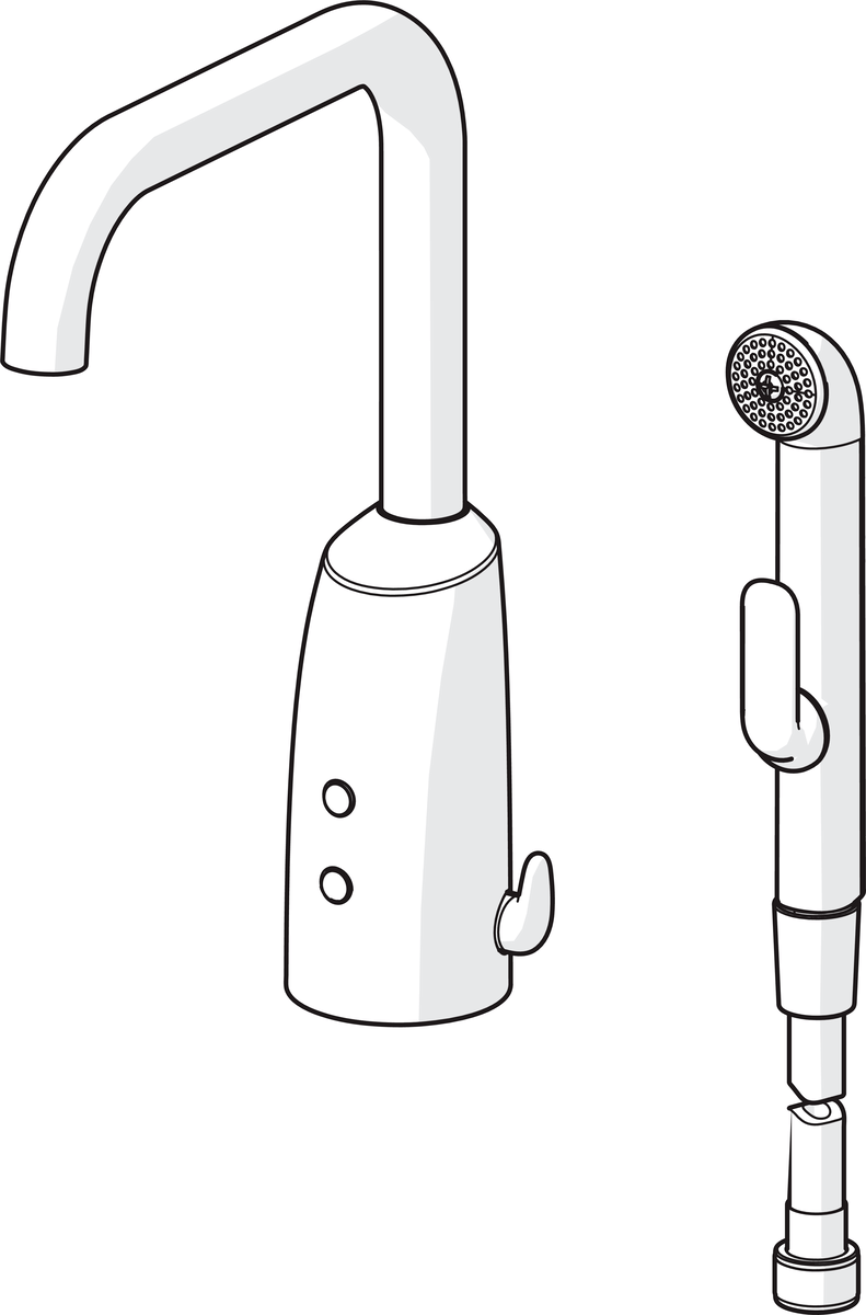 Oras 6333FZ Смеситель для умывальника, 6 V, Bluetooth 6333FZ Electra Хром  - Вид №2