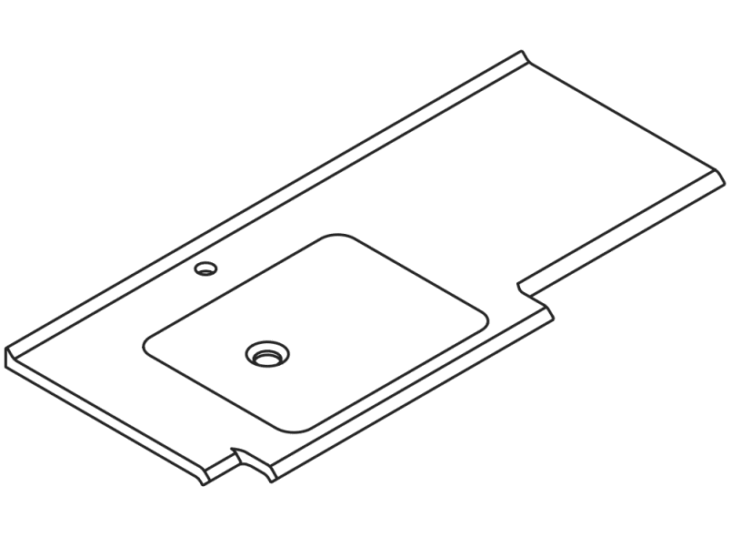 950.13.201S Умывальник различной длины HEWI Waschtische  - Вид №2