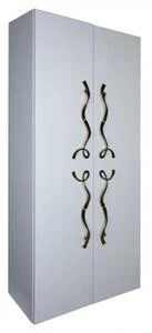 Колонка LAURA 2 двери Белый глянец Золото