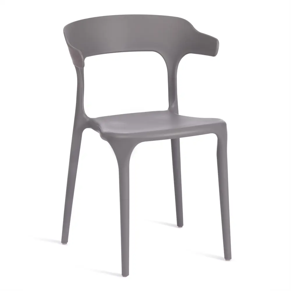 91472880 Кухонный стул Tetchair Ton 74x52x49 см пластик цвет темно-серый STLM-0869017