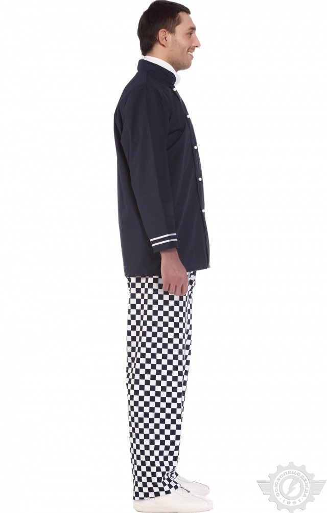 64701 Куртка поварская "Люкс-Лайт" темно-синяя  Повар  размер 48-50/182-188 Спецодежда  - Вид №6