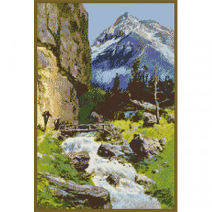 150х225кл Схема для вышивания цв. А3 ДК-127 "Горы"