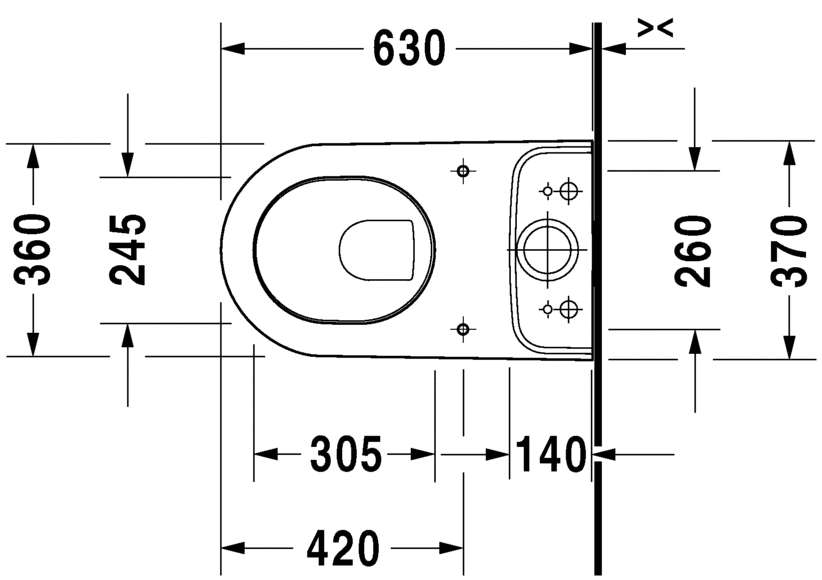 2138090000 Компакт унитаз с бачком Белый Duravit Darling New Германия - Вид №1