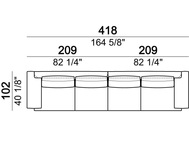 Секционный кожаный диван Arketipo EGO ARCH-00053712 - Вид №24