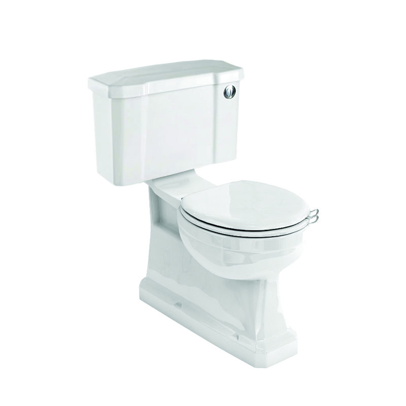 Burlington Унитаз S Trap CC с передним кнопочным бачком 440 Белый P18 C4 