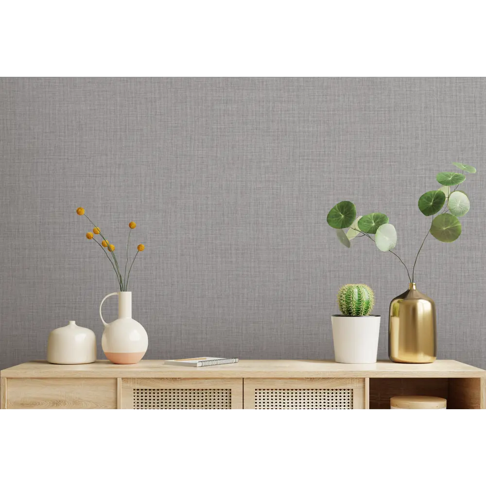 Обои флизелиновые KREAFORTA Ним темно-серые 1.06 м 587647 STLM-2134441