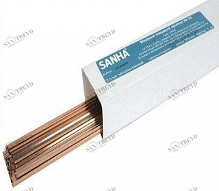 84939 SANHA 4939 тв.припой в штангах 2 мм L-CuP6, коробка 1 кг  мм 