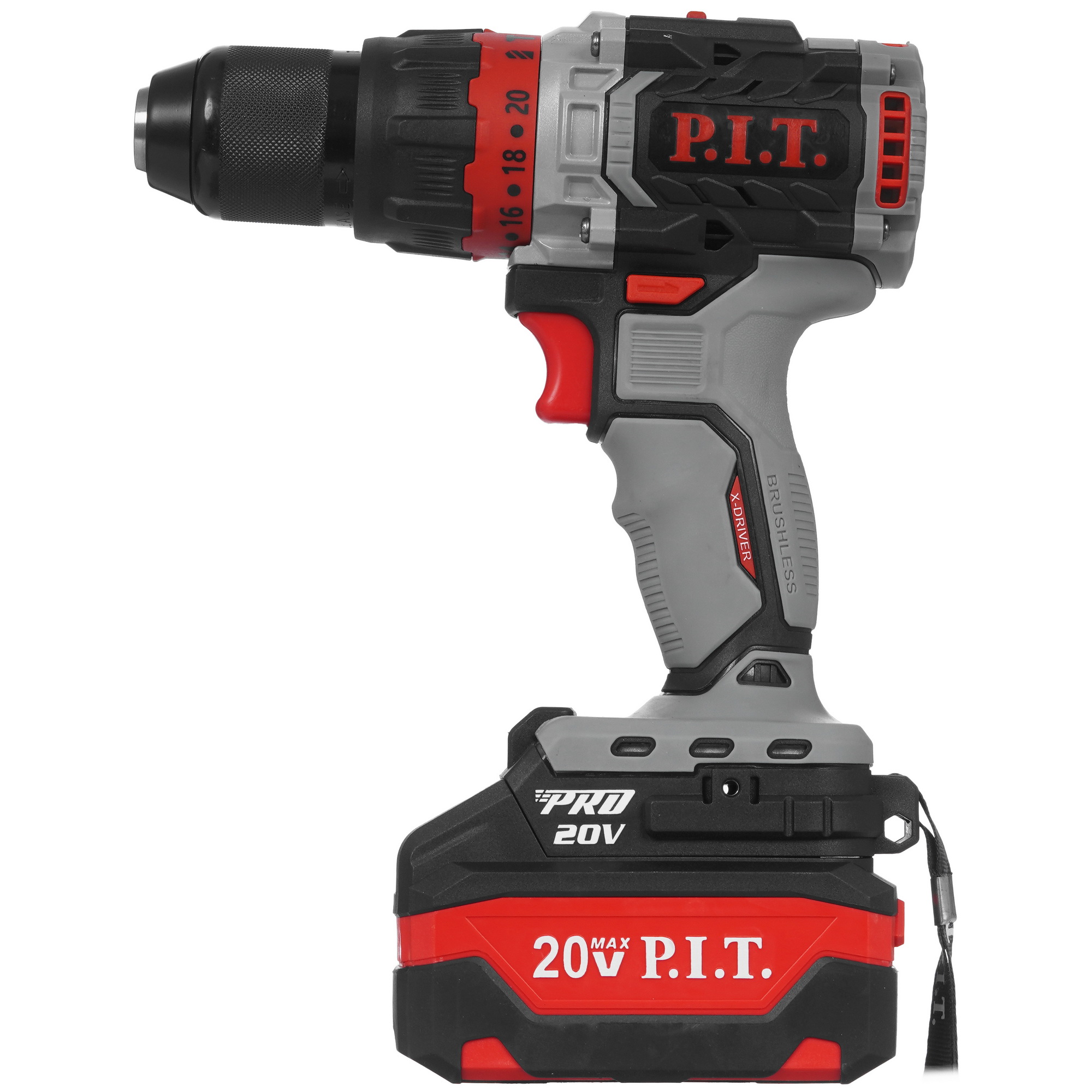 Дрель-шуруповерт PIT PSB20H-13C/2 X-DRIVER OnePower 20V 9086505 STDN-0069395