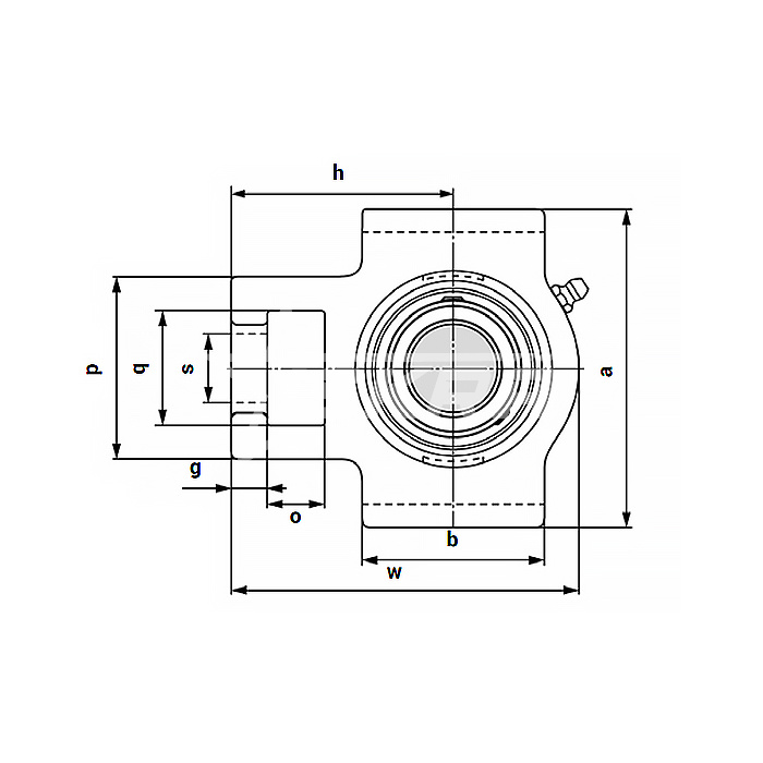 IS1884 Подшипниковый узел UCT206 ISKRA  - Вид №1
