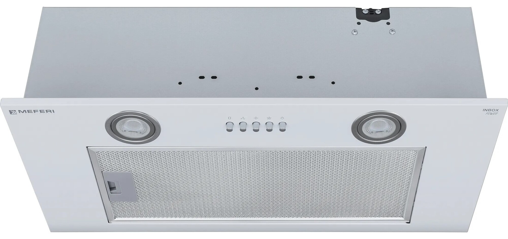 9168683 Вытяжка полновстраиваемая Meferi INBOX60WH POWER белый STDN-0027913