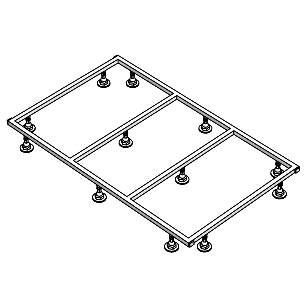 Каркас литого поддона Keram 120x80 см Santreyd STLM-2185065 - Вид №1