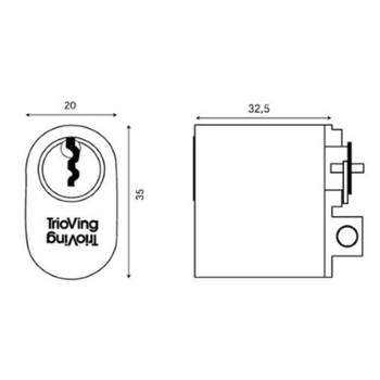Цилиндр Trioving 5520C oval LK01-29