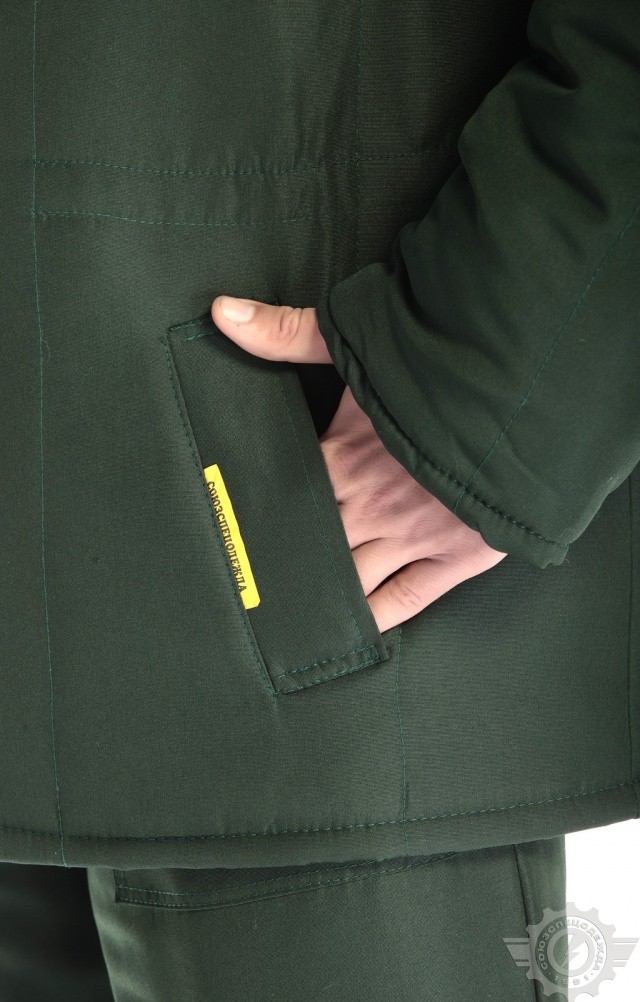 62264 Костюм "Дон" зеленый  Зимняя спецодежда  размер 60-62/170-176  - Вид №9
