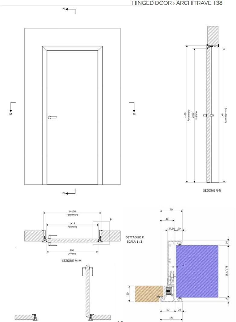 PLAN® Распашная дверь заподлицо со стеной sun-id-1410781 - Вид №3