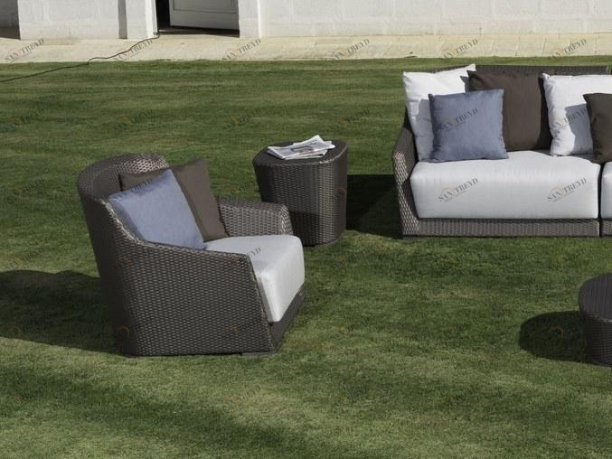 Braid Садовое кресло из синтетического волокна с подлокотниками Mood 103.003