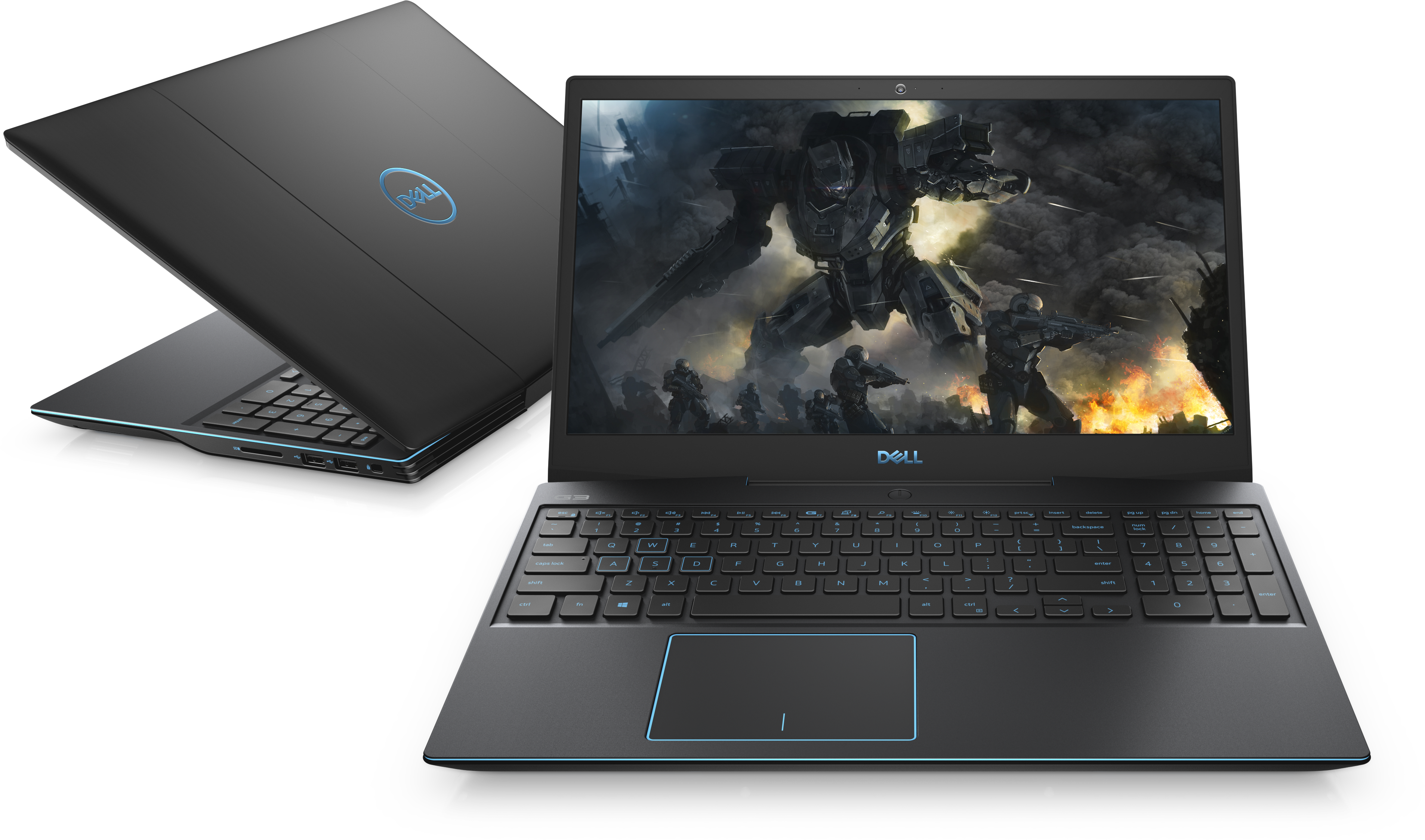 G315-8503 g3-3590 15.6"(1920x1080 (матовый, 144hz) ips)/intel core i7 9750h(2.6ghz)/16384mb/1000+256ssdgb/nodvd/ext:nvidia geforce gtx1660ti(6144mb)/bt/wifi/black/w10 + backlit/fp Dell Santreyd  - Вид №9