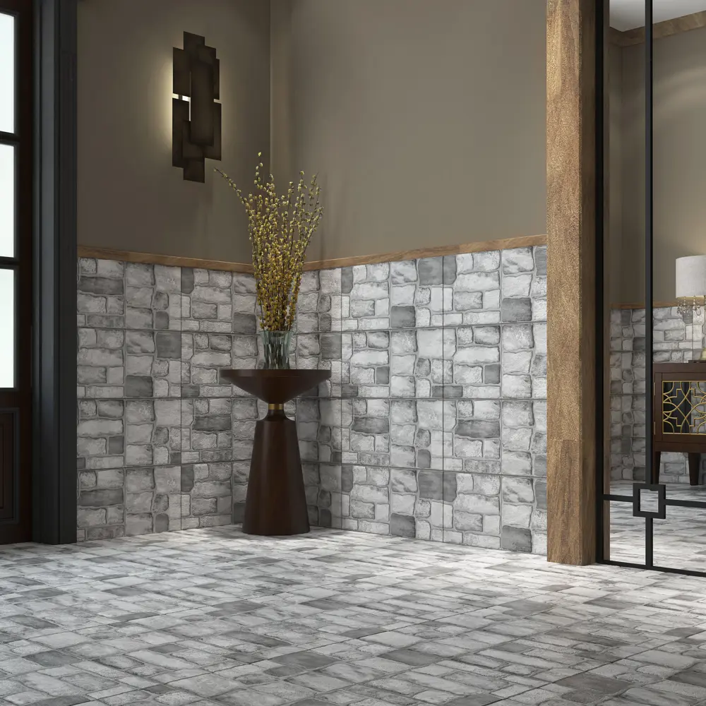 Глазурованный керамогранит Керамин Боярд 60x30 см 1.44 м² матовый цвет серый STLM-2155160 - Вид №5