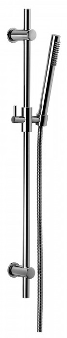 870 Круглая направляющая в минималистском стиле с однофункциональным ручным душем и мм. Шланг с двойной блокировкой 1500, конический 1/2 дюйма. Bongio Wellness