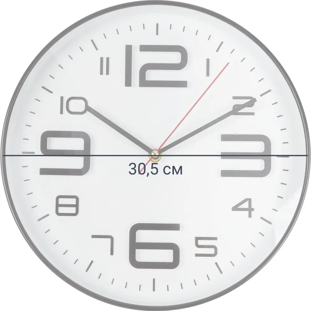 Часы настенные «Модус» D30.5 см пластик цвет белый Santreyd STLM-2144333 - Вид №1