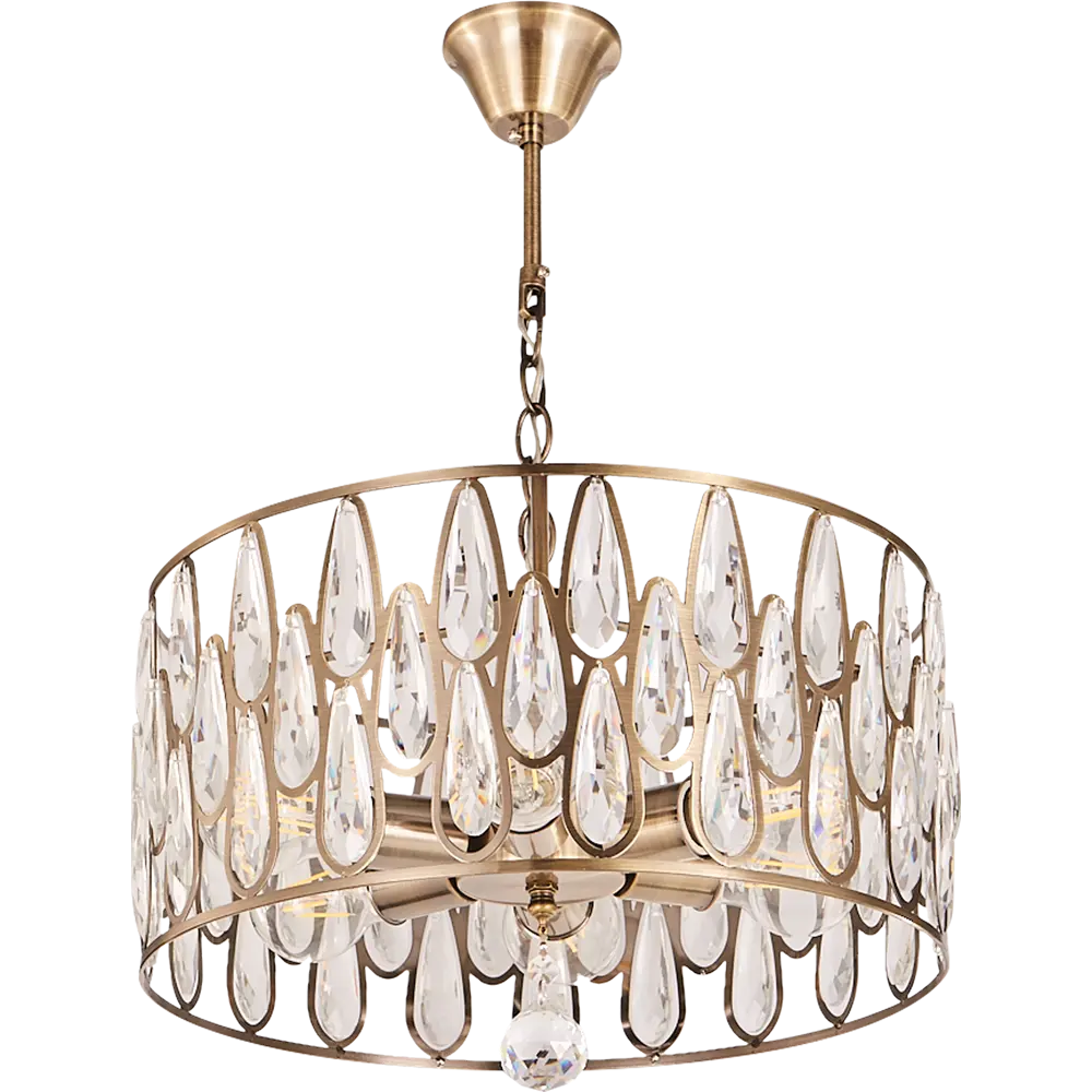 Люстра потолочная Семь огней Илана 6 ламп 18 м² цвет бронза STLM-2207248