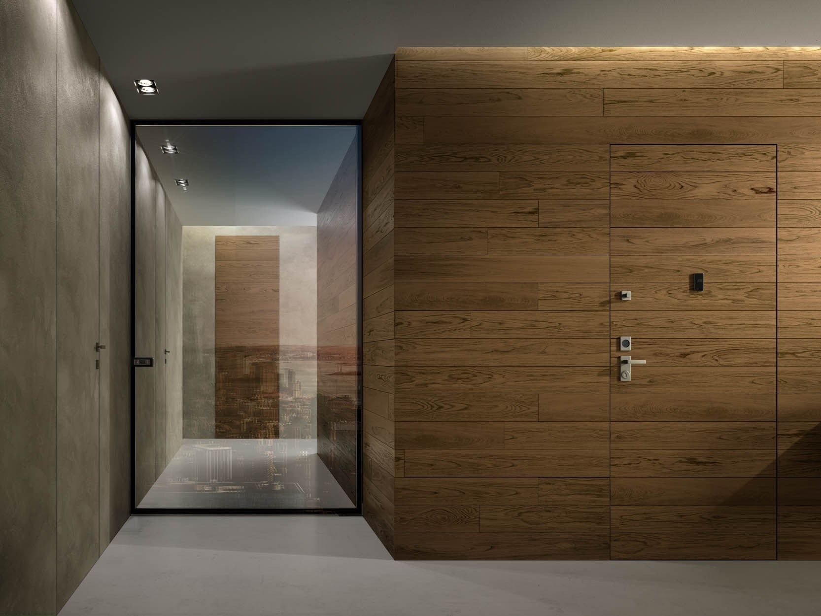 Стеклянная висячая дверь GAROFOLI Bisystem ARCH-00114725